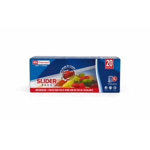 SLIDER BAG 1L * 20CP RIMMED