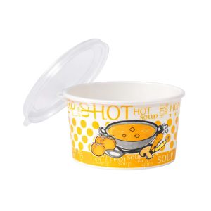 RIMMED TASA SUPE 16OZ + KAPAK PLASTIK