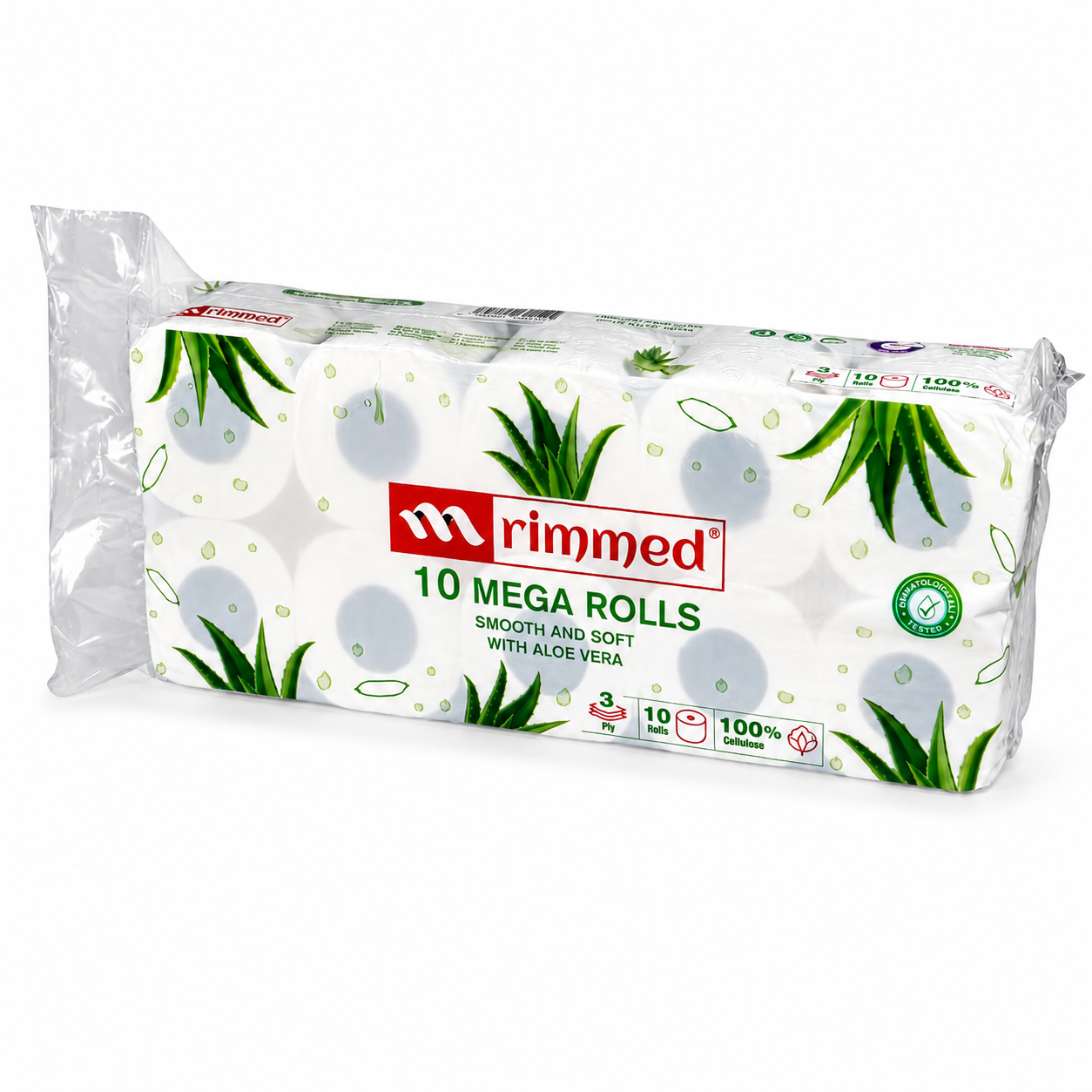 RIMMED TOILET PAPER ALOE 10M/3PLY (9 PCS/CARTON)